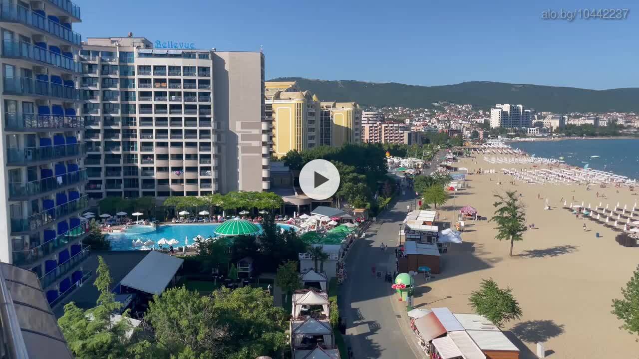 Апартамент под наем Слънчев бряг първа линия с фронтална гледка море.