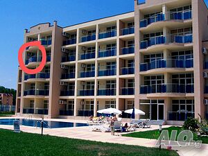 нощувки Просторно Студио с отделна спална зона + гледка басейн Semiramida Garden | 400 м плаж 900м център