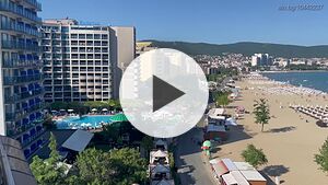 нощувки Апартамент под наем Слънчев бряг първа линия с фронтална гледка море.