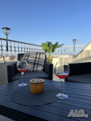 нощувки 🔝Панорамно студио с великолепна тераса и морска гледка 🏝